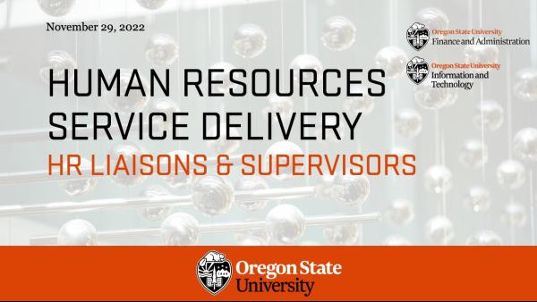 HR Liaisons and Supervisors Training Slide Deck Cover